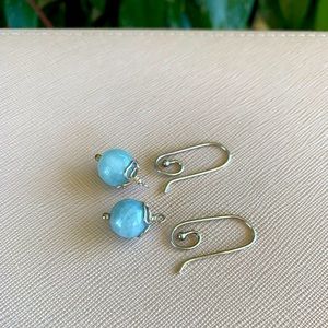 Pandora Something Blue Aquamarine earrings